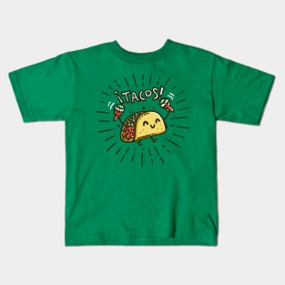 ta ta ta ta ta ta tacos! Kids T-Shirt